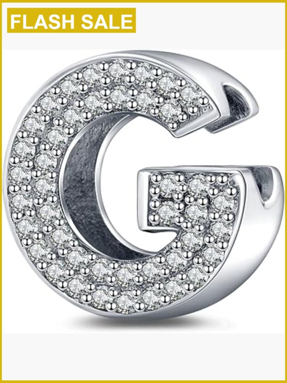 Personalized Initial Charm 925 Sterling Silver Dangle for Bracelet Necklace Gift